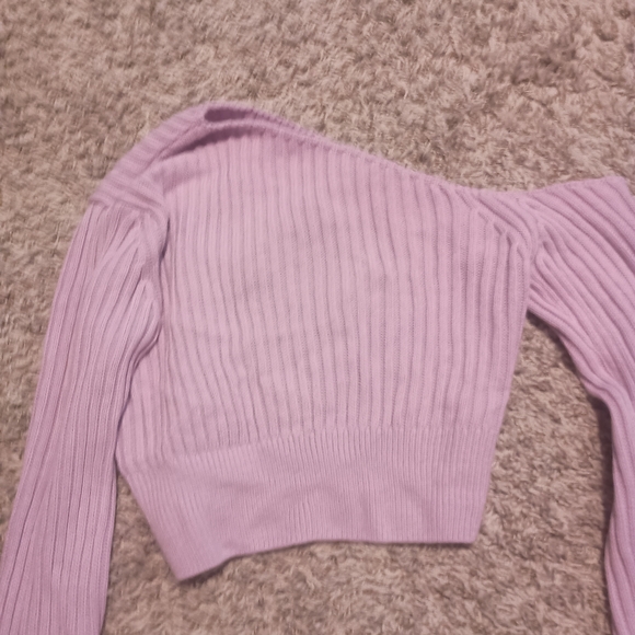 Medium Ribbed Off-Shoulder Sweater - Picture 2 of 7